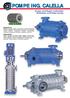 POMPE ING. CALELLA. Pompe centrifughe multistadio Multistage centrifugal pumps