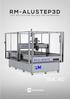 RM-ALUSTEP3D CNC ROUTER FOR MILLING AND ENGRAVING.  2