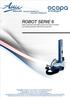 IT / UK ROBOT SERIE 6 ROBOT SEMOVENTE PER IMBALLAGGIO CON FILM ESTENSIBILE SELF PROPELLED ROBOT FOR STRETCH WRAPPING