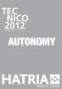 TEC NICO 2012 TECHNICAL CATALOGUE AUTONOMY