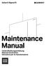 Geberit Sigma70. Maintenance Manual Instandhaltungsanleitung Manuel d'entretien Istruzioni per la manutenzione