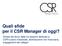 Quali sfide per il CSR Manager di oggi?
