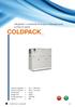 refrigeratori condensati ad acqua, motoevaporanti, pompe di calore COLDPACK_