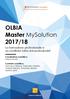 OLBIA Master MySolution 2017/18