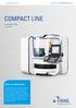 COMPACT LINE. Dati caratteristici. La multifunzionale per inserti. A member of the UNITED GRINDING Group. Creating Tool Performance