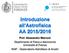 Introduzione all Astrofisica AA 2015/2016