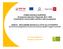 FONDO SOCIALE EUROPEO Programma Operativo Regionale Investimenti a favore della crescita e dell occupazione