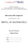 Curricolo di matematica Per la scuola primaria secondaria di primo grado nella prospettiva di un approccio precoce all algebra (early algebra)