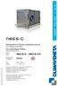NECS-C / NECS-CD. NECS-C kw R410A. Refrigeratore di liquido condensato ad aria. Air cooled liquid chillers with centrifugal fans