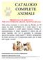 CATALOGO COMPLETE ANIMALI