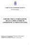 CRITERI PER LA FORMAZIONE DELLE GARDUATORIE DI AMMISSIONE AI NIDI D INFANZIA