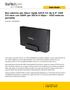 Box esterno per disco rigido SATA III da 3,5 USB 3.0 nero con UASP per SATA 6 Gbps HDD esterno portatile