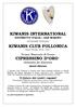 KIWANIS INTERNATIONAL DISTRETTO ITALIA SAN MARINO. KIWANIS CLUB FOLLONICA Anno Sociale