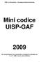 Mini codice UISP-GAF