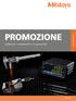 PROMOZIONE. Validità: dal 1 novembre 2017 al 31 gennaio 2018 PRE1278 PROMOZIONE MITUTOYO