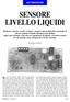 SENSORE LIVELLO LIQUIDI
