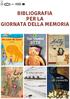 BIBLIOGRAFIA PER LA GIORNATA DELLA MEMORIA