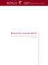 Ragioneria Generale I Direzione Sistemi informativi di pianificazione e controllo finanziario U.O. Statistica RACCOLTA E CICLO DEI RIFIUTI