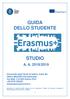 GUIDA DELLO STUDENTE STUDIO