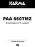 PAA 660TMZ Amplificatore P.A. system Manuale di istruzioni