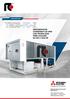 REFRIGERATORI CONDENSATI AD ARIA CON TECNOLOGIA FREE-COOLING, DA 302 A 1649 kw