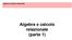 Algebra e Calcolo relazionale. Algebra e calcolo relazionale (parte 1)