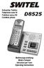 D8525. Schnurlos Telefon Téléphone sans fil Telefono senza fili Cordless phone
