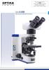 OPTIKA. Serie B-1000 Microscopio da laboratorio di ricerca