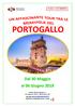 PORTOGALLO. Dal 30 Maggio al 06 Giugno 2018