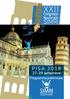 XXII SIMRI PISA Congresso Nazionale settembre. Programma preliminare