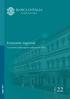 Economie regionali. luglio 2017