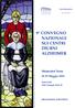 9 CONVEGNO NAZIONALE SUI CENTRI DIURNI ALZHEIMER