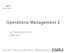 Operations Management 2. Ing. Rossella Pozzi, Ph.D. 14/02/2017