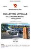 BOLLETTINO UFFICIALE