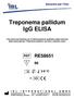 Treponema pallidum IgG ELISA
