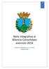 Nota integrativa al Bilancio Consolidato esercizio 2016 [BILANCIO CONSOLIDATO AL 31/12/2016] COMUNE DI OZIERI