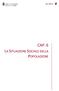 CAP. 6 LA SITUAZIONE SOCIALE DELLA POPOLAZIONE