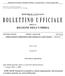 REPUBBLICA ITALIANA DELLA REGIONE DELL UMBRIA PARTE PRIMA. Sezione II ATTI DELLA REGIONE