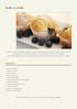 Muffin ai mirtilli. Ingredienti