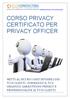 CORSO PRIVACY CERTIFICATO PER PRIVACY OFFICER