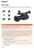 Camcorder XDCAM con tre sensori CMOS Exmor Full HD da 1/2, ottica zoom 17x e registrazioni XAVC.