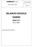 BILANCIO SOCIALE SA8000