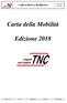 Carta della Mobilità. Edizione 2018