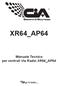 XR64_AP64. Manuale Tecnico per centrali Via Radio XR64_AP64