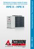 Refrigeratori d acqua e pompe di calore Aircooled liquid chillers and heat pumps RPE X - HPE X. Informazioni tecniche / Technical manual RPE X - HPE X