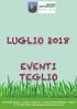 LUGLIO 2018 EVENTI TEGLIO