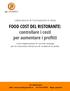 FOOD COST DEL RISTORANTE: controllare i costi per aumentare i profitti