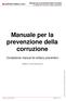 Manuale per la prevenzione della corruzione