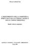 L'IMPEDIMENTO DELLA PARENTELA SPIRITUALE NELLA CHIESA LATINA E NELLE CHIESE ORIENTALI