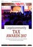 TAX. Legalcommunity. I protagonisti del settore sono stati celebrati in una esclusiva serata di gala. Mag by legalcommunity.it